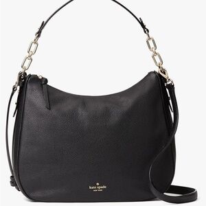 Kate Spade Classic Black Hobo with Gold Accents